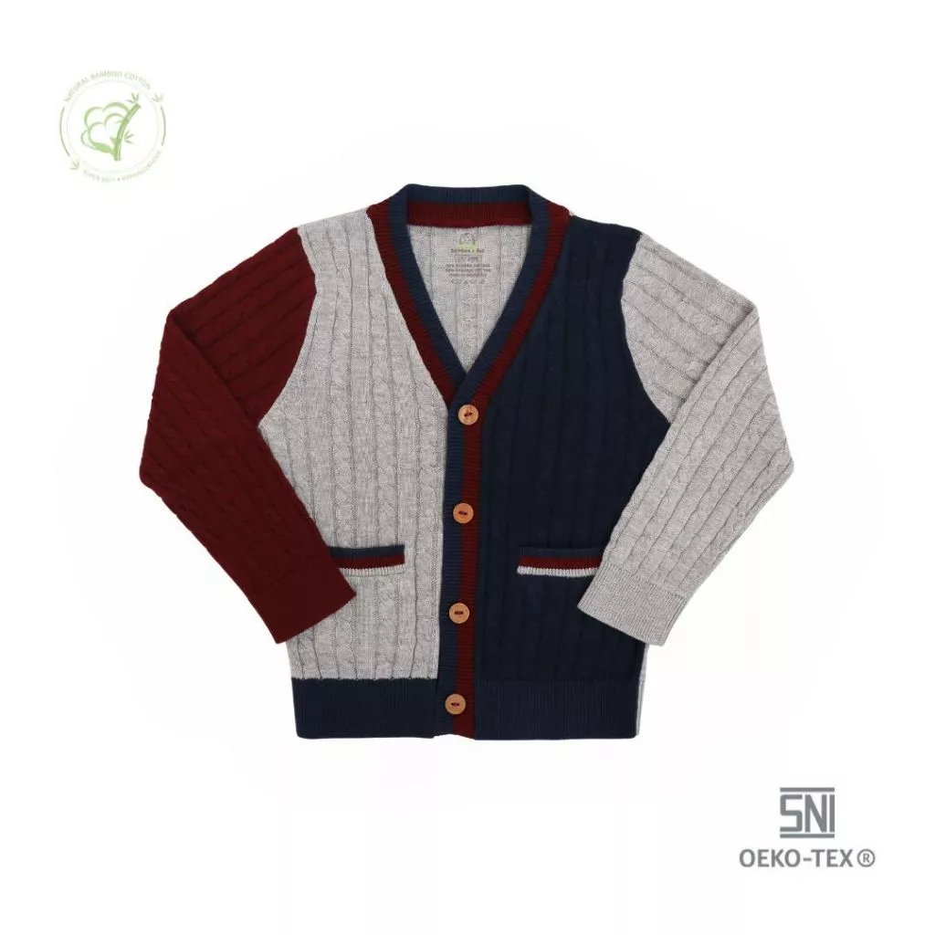 Bamboo And Bub - Kouji Cardigan - Cardigan anak laki laki / perempuan