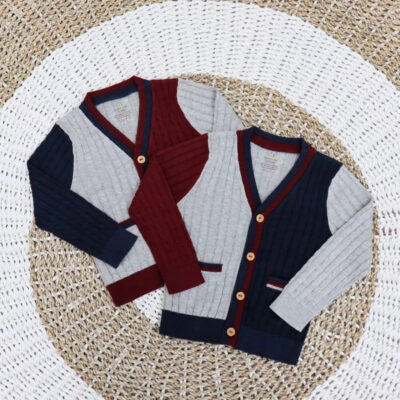 Bamboo And Bub - Kouji Cardigan - Cardigan anak laki laki / perempuan thumbnail 2