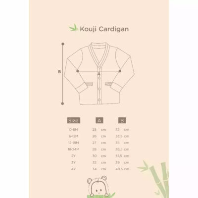 Bamboo And Bub - Kouji Cardigan - Cardigan anak laki laki / perempuan thumbnail 3