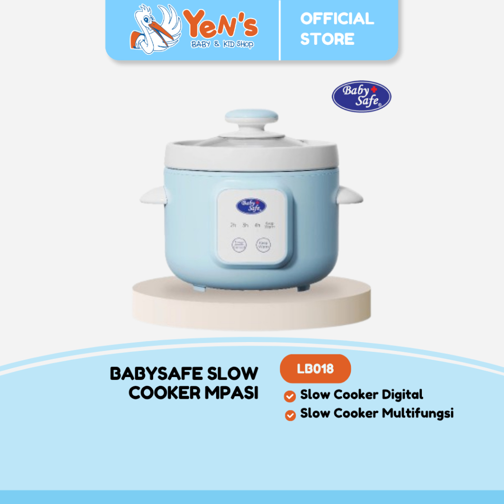 BabySafe Slow Cooker MPASI LB018 - Slow Cooker Digital Multifungsi