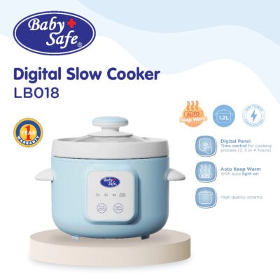 BabySafe Slow Cooker MPASI LB018 - Slow Cooker Digital Multifungsi thumbnail 2