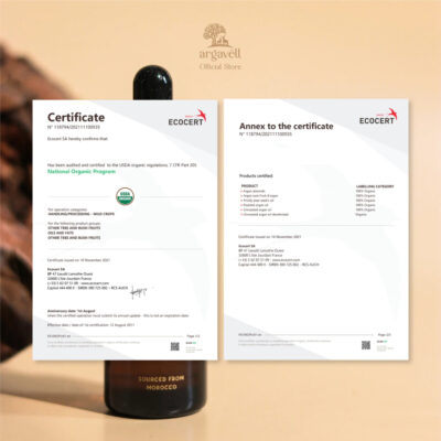 Argavell Certified Organic Argan Oil -sourced from Morocco 20ml -Perawatan Kulit For Face Hair &Body thumbnail 6