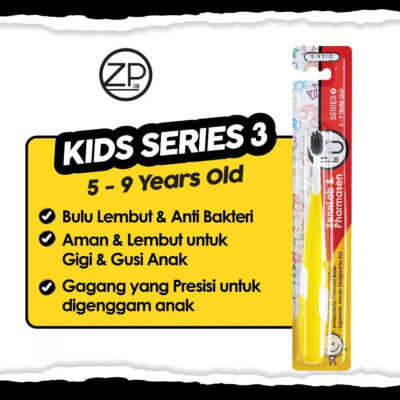 ZP Toothbrush Kids Series 3 / Sikat Gigi Anak Bulu Lembut & Anti Bakteri