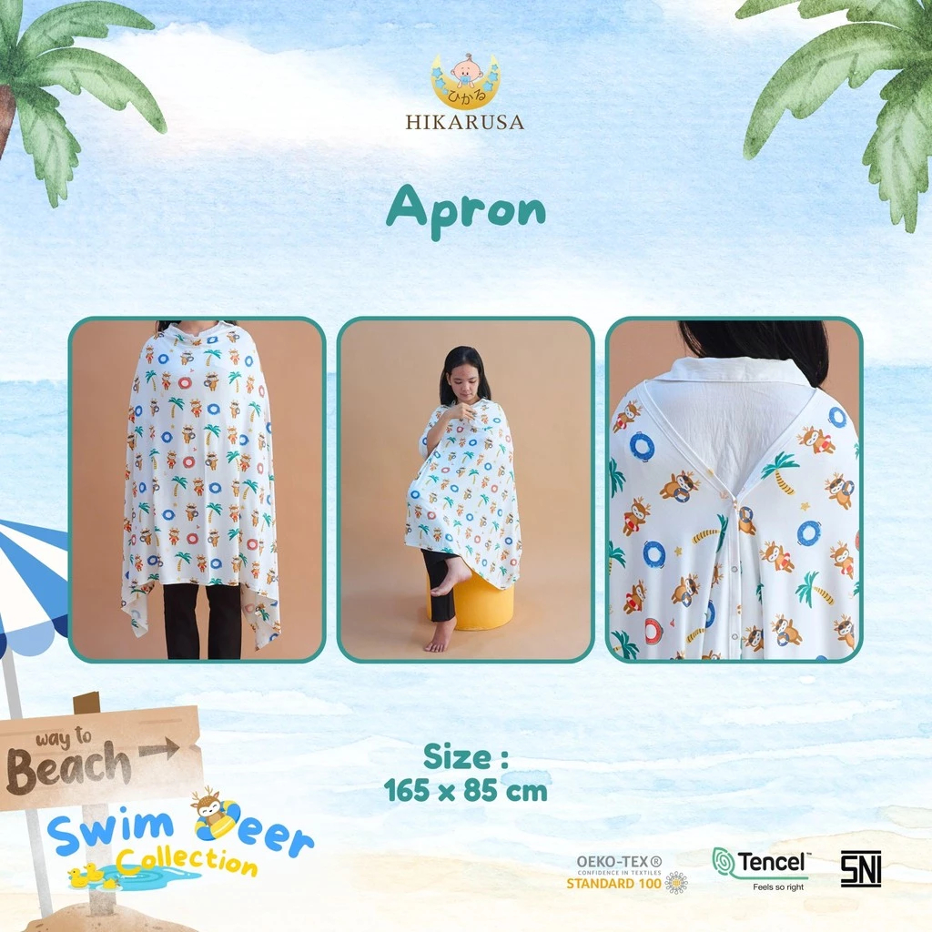 HIKARUSA Apron Menyusui Tencel Premium - Nursing Cover