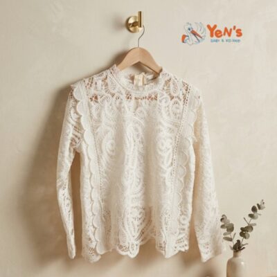 Atasan Baju Renda Brokat Anak Perempuan Premium Lengan Panjang Import 851153