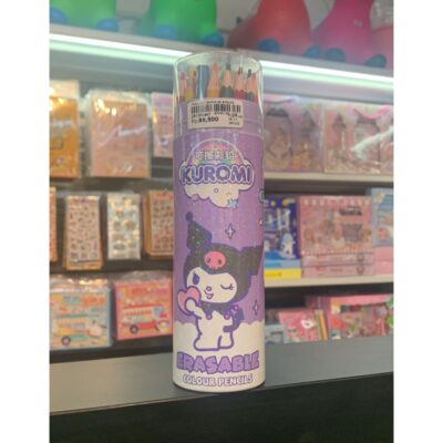 Pensil Warna Sanrio ERASABLE (Cinnamoroll, Hello Kitty, My Melody, Kuromi) Isi 12 / 24 / 36 Warna thumbnail 2