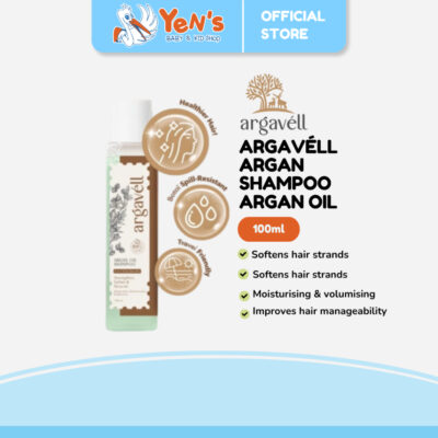 Argavell Argan SHAMPOO - 100ml | Sampo Argan Oil | Rambut Kuat Lembut Nurut | Shampo Anti Rontok
