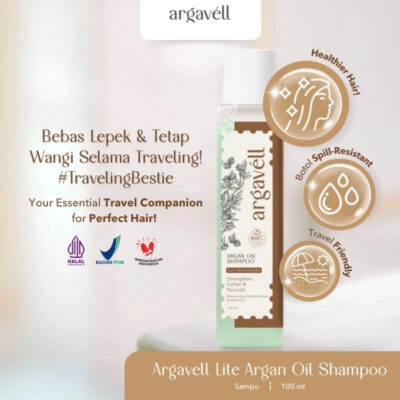 Argavell Argan SHAMPOO - 100ml | Sampo Argan Oil | Rambut Kuat Lembut Nurut | Shampo Anti Rontok thumbnail 2