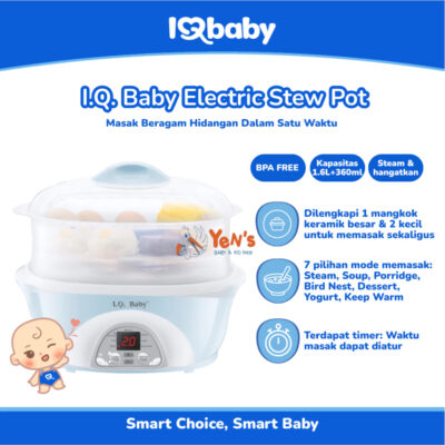 I.Q. BABY Multifunction Slow Cooker | Mesin Tim Multifungsi | Alat Masak MPAS Bayi Food Processor