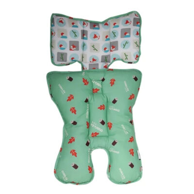 Baby Stroller Pad Kitaro Little Fox GREEN - KIP5301