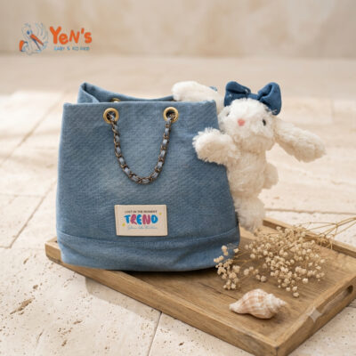 Tas Denim TREND Aesthetic Free Cute Bunny - Tas Perempuan Selempang