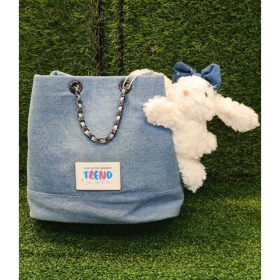 Tas Denim TREND Aesthetic Free Cute Bunny - Tas Perempuan Selempang thumbnail 2