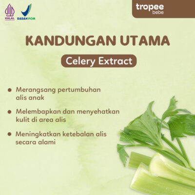 Tropee Bebe Eyebrow Serum 5ml | Serum Alis Anak | Alcohol Free | Mengandung Argan Oil thumbnail 5