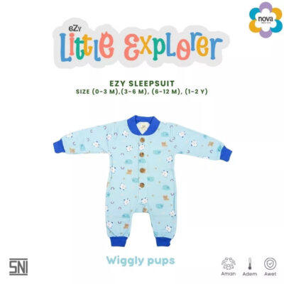 NOVA Ezy Little Explorer Sleepsuit Bayi Dan Anak 0-24 bulan (1 Pcs) thumbnail 7