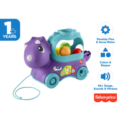 Fisher-Price Poppin' Triceratops - Mainan Edukasi Anak Balita 12-36M thumbnail 2