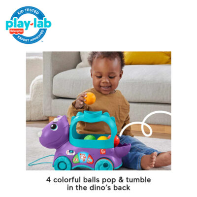 Fisher-Price Poppin' Triceratops - Mainan Edukasi Anak Balita 12-36M thumbnail 4