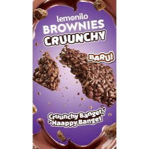 Lemonilo Brownies Cruunchy Milky Chocolate 18g - Bebas Gluten - Sumber Serat thumbnail 4