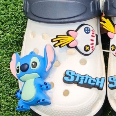 Sandal Baim Anak Cewek Cowok Karakter Stitch Karakter 3D Karet Ringan Empuk thumbnail 3