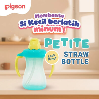PIGEON Petite Straw Bottle - 150 ML | Botol Minum Bayi Anak Anti Tumpah Dengan Sedotan | 9+ BULAN thumbnail 3