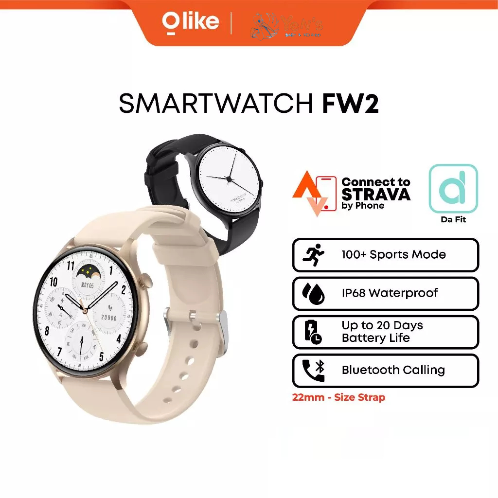 OLIKE Smartwatch FW2 1.39" Bluetooth Call Water Resistant IP68 Health Sport & Sleep Monitoring ( 1 PCS )