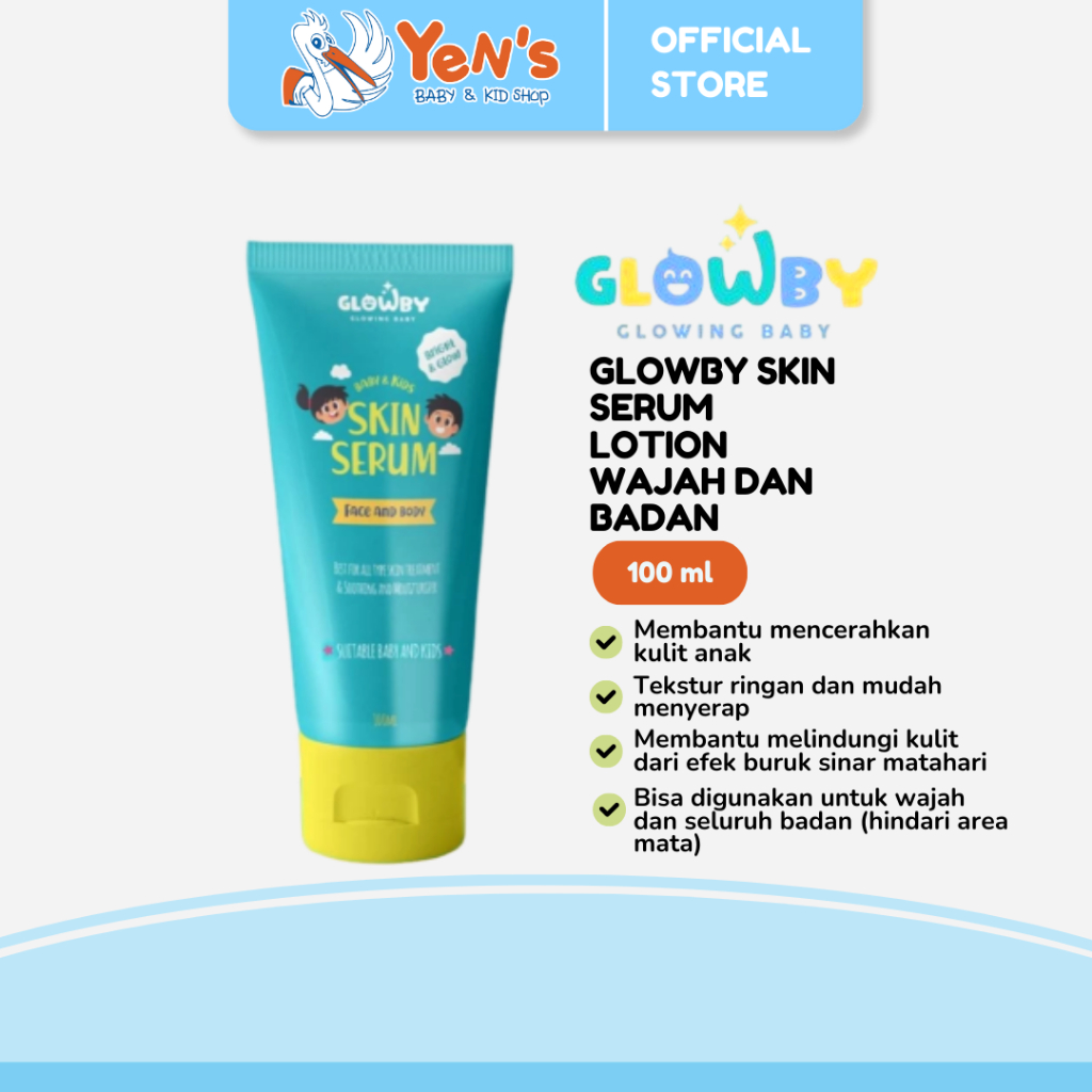 Glowby Skin Serum Lotion Wajah dan Badan 100 ml - Lotion Pencerah Kulit Bayi dan Anak