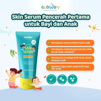 Glowby Skin Serum Lotion Wajah dan Badan 100 ml - Lotion Pencerah Kulit Bayi dan Anak thumbnail 3