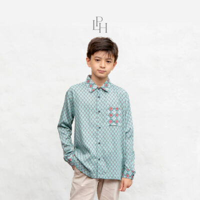 Little Palmerhaus Saraya Teen Boy Shirt (Baju Koko Anak Usia 6-14 Tahun) - Baju Lebaran 2026