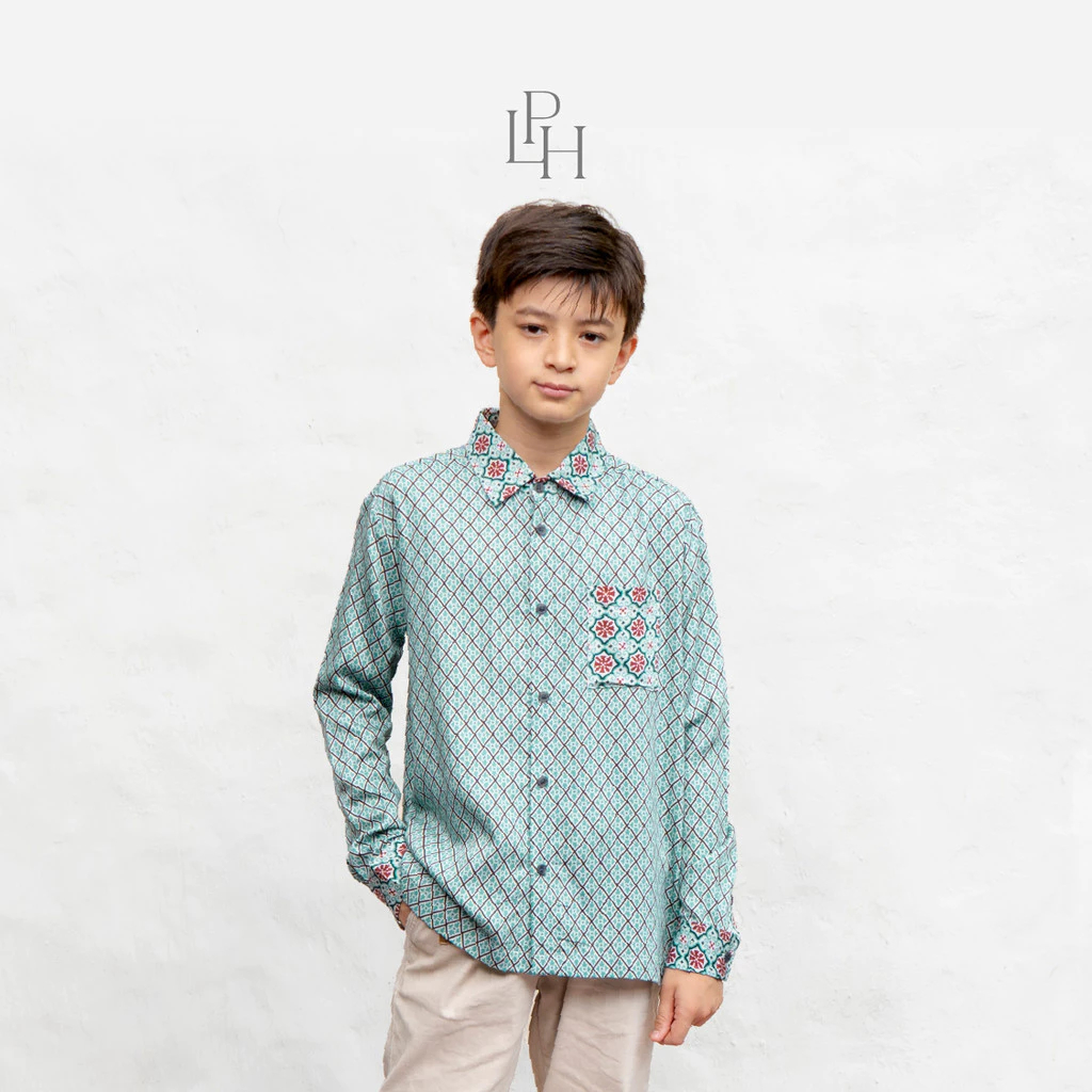 Little Palmerhaus Saraya Teen Boy Shirt (Baju Koko Anak Usia 6-14 Tahun) - Baju Lebaran 2026