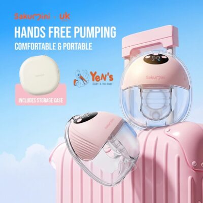 Sakumini Pompa Asi Elektrik Handsfree Wearable Breast Pump Portable 4 Mode 12 Level BPA Free