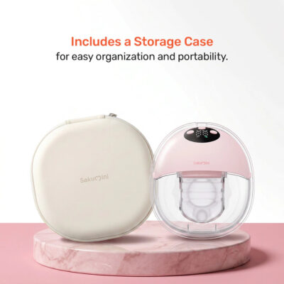 Sakumini Pompa Asi Elektrik Handsfree Wearable Breast Pump Portable 4 Mode 12 Level BPA Free thumbnail 8