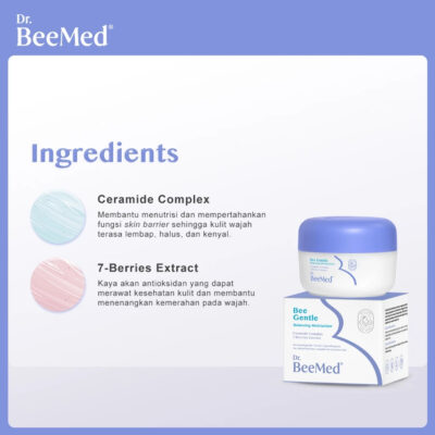 Dr.BeeMed Bee Gentle Balancing Moisturizer 20g - Pelembap Kulit Wajah Ibu Hamil & Menyusui [BPOM] thumbnail 6