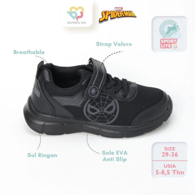 Balmoral Kids Sneakers Anak Boys Marvel Spiderman SPD-BTS21 Usia 5 - 8 Tahun (1 Pasang) thumbnail 6