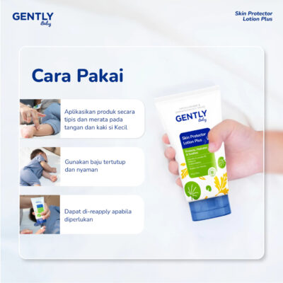 GENTLY Baby Skin Protector Lotion Plus 50gr - Anti Nyamuk Citronella | Lotion Anti Nyamuk 8 Jam untuk Bayi & Anak thumbnail 5