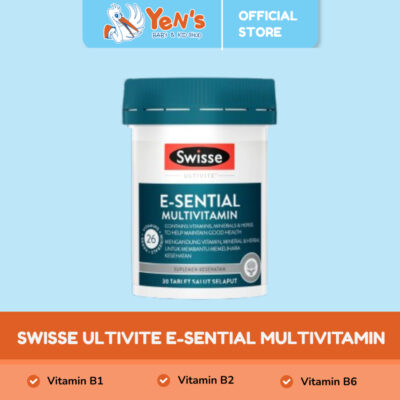 Swisse Ultivite E-sential Multivitamin - Vitamin & Suplemen Kesehatan Daya Tahan Tubuh Halal thumbnail 1