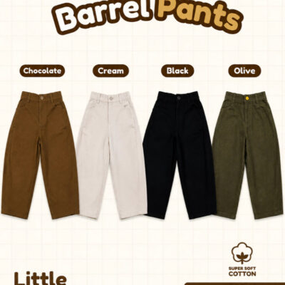 Little Pep Barrel Pants - Celana Panjang Anak dengan potongan melengkung - Celana Anak Unisex SNI