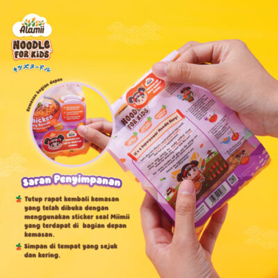 Alamii Noodle For Kids - Miso Soup / Chicken Dry Ramen - Tanpa Pengawet thumbnail 6