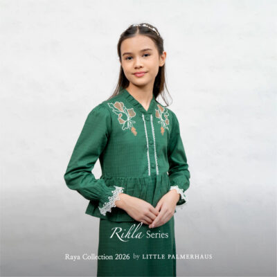 Little Palmerhaus Rihla Teen Girl Gamis (Baju Gamis Anak Perempuan Usia 6-14 Tahun) - Raya Collection thumbnail 3