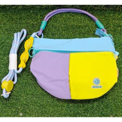Tas Wanita Shoulder Bag Pastel Color Block Tali Panjang Paracord Removable / Tas Selempang Lucu thumbnail 4