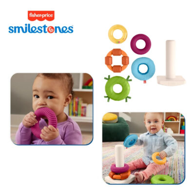 Fisher-Price Sensory Rock-A-Stack Roly-Poly Stacking Toy - Mainan Edukasi Anak 6m+ thumbnail 5