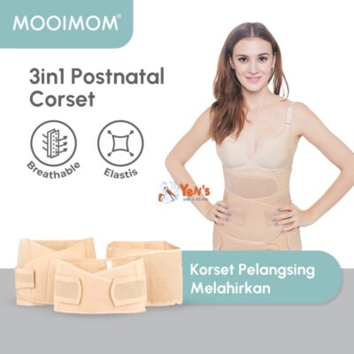 MOOIMOM 3in1 Postnatal Recovery Breathable Corset - Korset Pelangsing Pasca Melahirkan