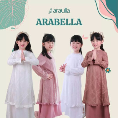 Araulla - ARABELLA Dress Season Lebaran Brokat Anak Perempuan | Dress Brokat anak