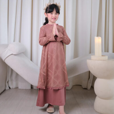 Araulla - ARABELLA Dress Season Lebaran Brokat Anak Perempuan | Dress Brokat anak thumbnail 3