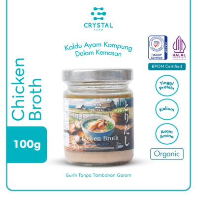 Crystal of The Sea | Chicken Broth (100gr) / Kaldu Ayam Kampung Kaldu MPASI Natural Non MSG Sehat thumbnail 2
