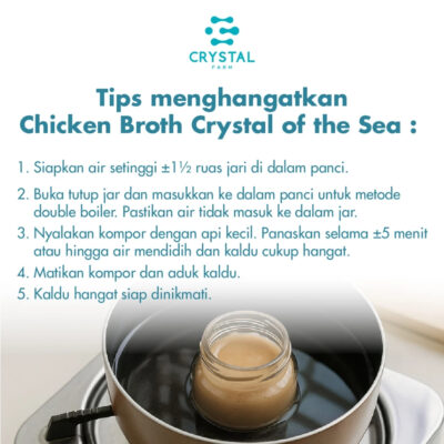 Crystal of The Sea | Chicken Broth (100gr) / Kaldu Ayam Kampung Kaldu MPASI Natural Non MSG Sehat thumbnail 5