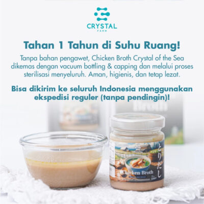 Crystal of The Sea | Chicken Broth (100gr) / Kaldu Ayam Kampung Kaldu MPASI Natural Non MSG Sehat thumbnail 6