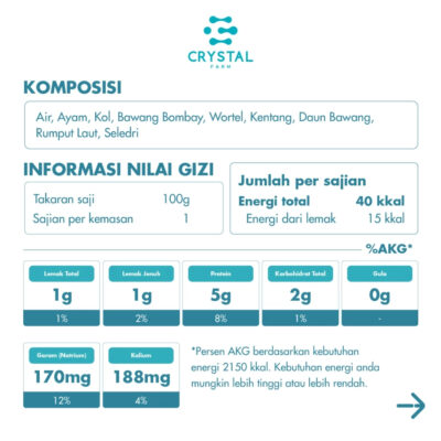 Crystal of The Sea | Chicken Broth (100gr) / Kaldu Ayam Kampung Kaldu MPASI Natural Non MSG Sehat thumbnail 7