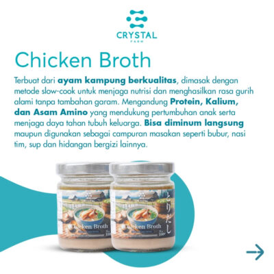 Crystal of The Sea | Chicken Broth (100gr) / Kaldu Ayam Kampung Kaldu MPASI Natural Non MSG Sehat thumbnail 8