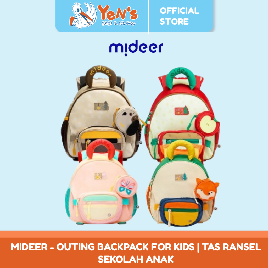Mideer - Outing Backpack for Kids | Tas Ransel Sekolah Anak Usia 3 Tahun