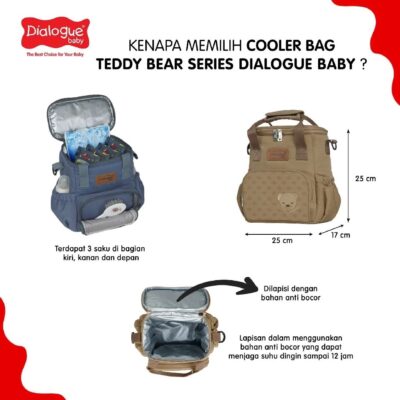 Dialogue Baby Cooler Bag Bayi Teddy Bear Series 3 in 1 Multifungsi - DGC1028 thumbnail 3
