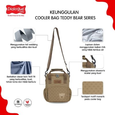 Dialogue Baby Cooler Bag Bayi Teddy Bear Series 3 in 1 Multifungsi - DGC1028 thumbnail 6
